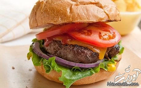 درست کردن همبرگر کبابی همبرگر کبابی رژیمی